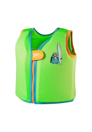 Speedo Prınted Float Vest Iu Green/blue 27167 Yeşil