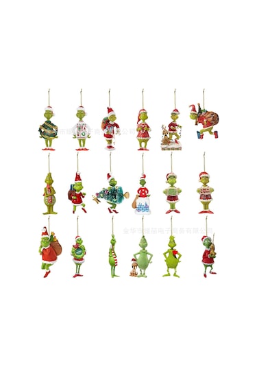 Ranyeek 2023 Yeni Yeşil Canavar Noel Açıcı, Kartoon Noel Ağacı Süsü, Ev Ve Araba Dekorasyonu, Pratik Ve Dayanıklı Malzeme