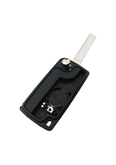 Peugeot Uyumlu 207 307 308 Citroen Uyumlu C3 C4 Anahtar Kumanda Kabı-Pil Yuvalı