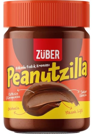Züber Peanutzilla Kakaolu Fıstık Kreması 315 G