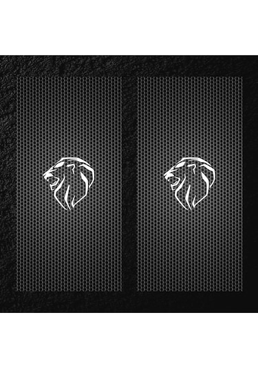 Araç Kapı Direği Kaplama Folyosu Uv Baskılı 2'li Set Yeni Peugeot