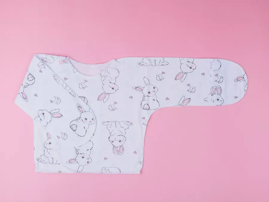 Vegran Hastanede Kullanılmak İçin Düğmeli Yenidoğan Göğüs Koruyucu 70905252 Pembe