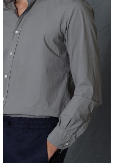 Lufian Makro Erkek Smart Gömlek Comfort Slim Fit Nefti Yeşil