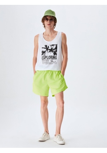 Ltb Beli Bağlama Detaylı Basıc Yeşil Deniz Şort (550609575)