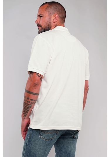 Gabria Polo Yaka Erkek T-shirt Beyaz