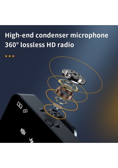 Sx85 1 Tx + 1 Rx Kare Akıllı Gürültü Azaltma Yaka Kablosuz Mikrofonu Type-c