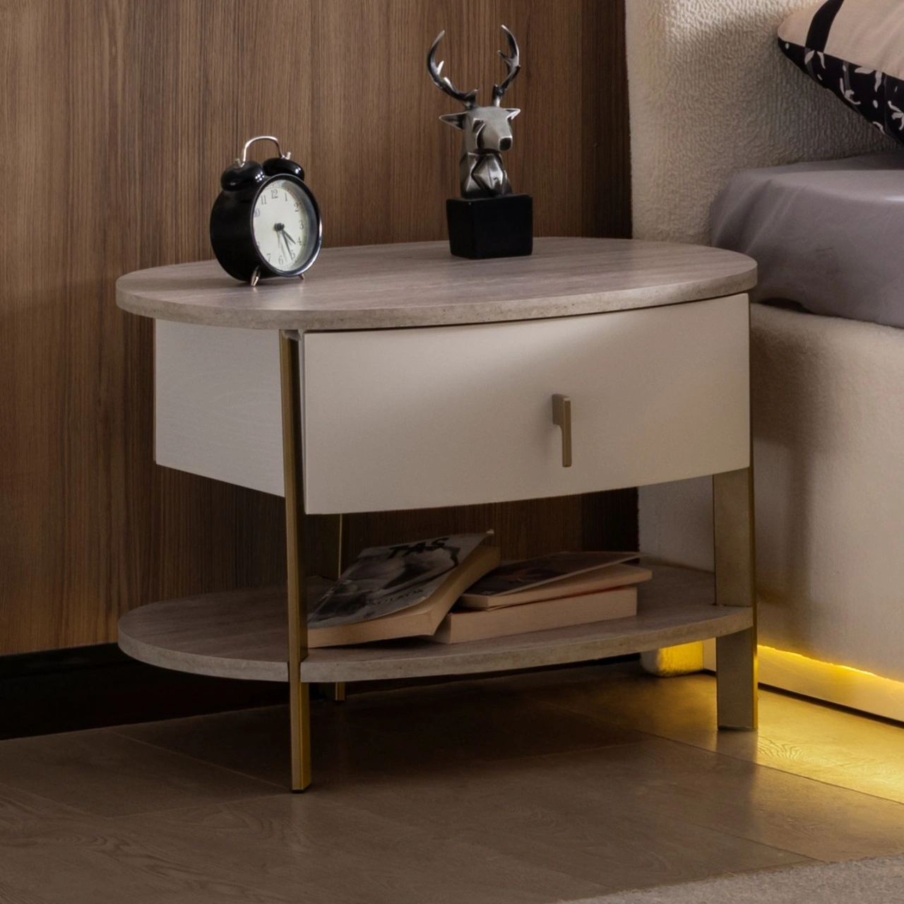 Blesk Alya Sehpa Komodin Teak