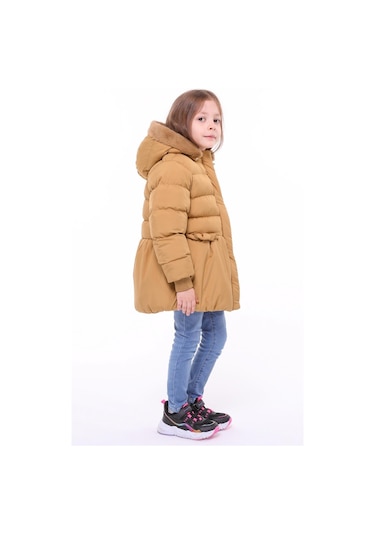 Benitto Kids Kız Bebek Çocuk Mont 51284-kahve Kahve