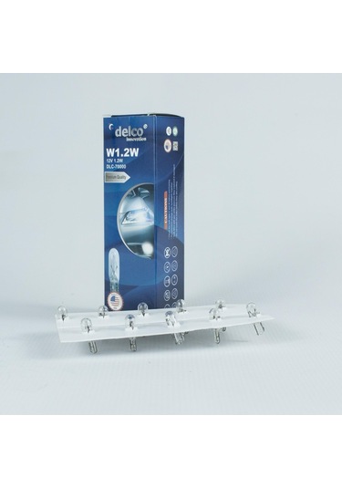Delco U.s.a W1.2w Mini Dipsiz T5 Gösterge Ampulü 12 Volt 10 Adet