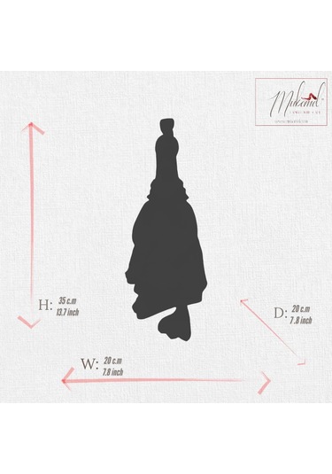 Mavi Eşarplı Ve Sepetli El Yapımı Seramik Tavuk Figürü Çiftlik Ev