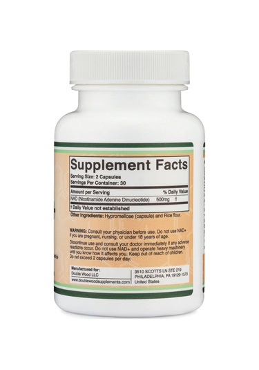Double Wood Nad 500 Mg 60 Kapsul. Tr Tek Yetkili Satıcısı Oz...