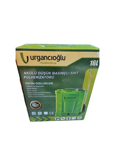 Urgancıoğlu Akülü Şarjlı Sırt Tipi İlaçlama Makinesi 16 L