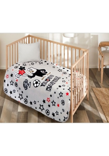 Taç Lisanslı Bebek Battaniye Beşiktaş Yavru Kartal