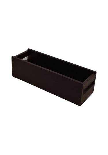 Siyah Ahşap Organizer 32x11x9cm Çok Amaçlı Kullanım