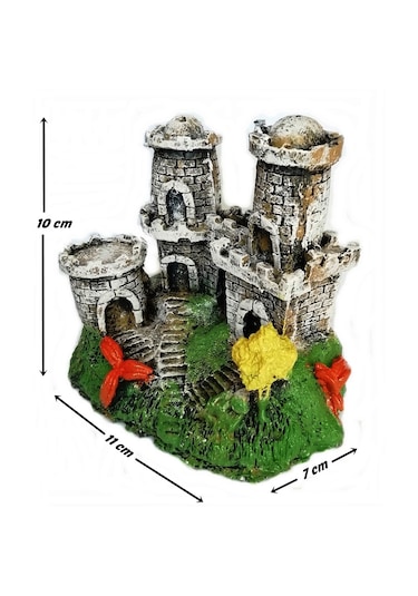 Eski Kule Akvaryum Dekoru 10 Cm