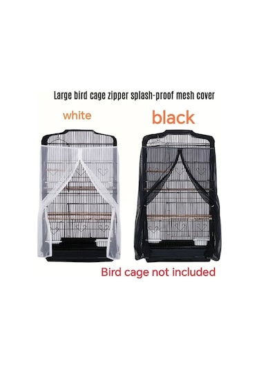 Willowhaven 2 Paket Siyah Beyaz Kafes Filesi - Tüy Geçirmez Toz Önleyici Kuş Ekipmanları