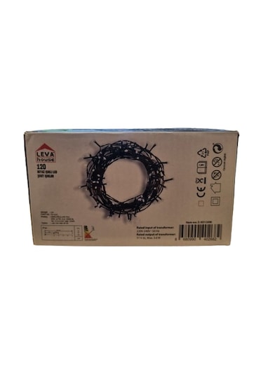 13.14 Metre Yılbaşı Led Işık 120 Led - Trafolu Fonksiyonlu Beyaz Işık Dekoratif İç Mekan Aydınlatması Diğer