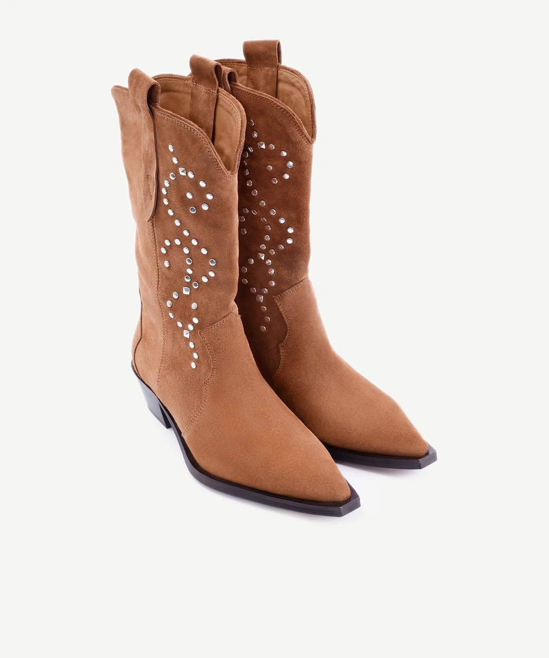 Yargıcı Aksesuar Detaylı Deri Western Bot 25kkay4011x 057 Taba