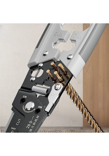 Symbee A635 Model Elektrikçi Pense - Tel Soğutma, Kesme Ve Presleme İşlevleriyle Çelikten Yapılmış Çok Amaçlı Alet