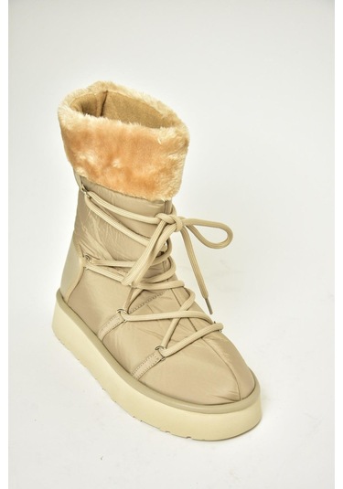 Fox Shoes T476383004 Bej Kumaş Kar Botu Bej-kumaş Bej