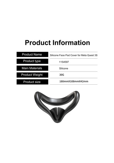 Startrc Oyunları Meta Quest 3s Yüz Maskesi Silikon Kapak Ve Lens Koruma Kapağı