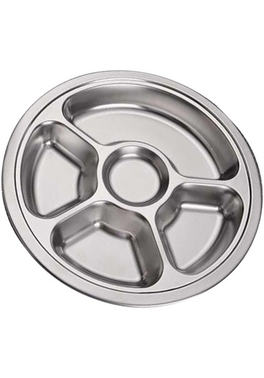 Homyl Okul Kantini Için 304 Paslanmaz Çelik Kesitli 28,5-cm-c Gümüş