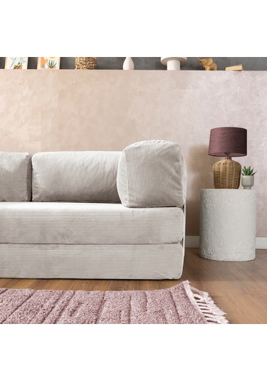 Argimo Godila Çok Amaçlı Sofa Çift Kişilik Yatak Koltuk Fildişi