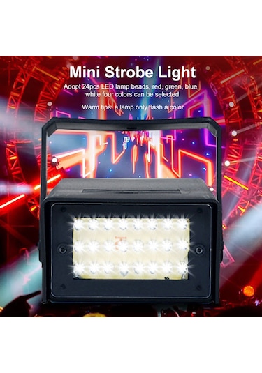 Honmex 24 Led Işıklı Mini Stroboskop Işığı - Yeşil Renk, 220v Avrupa Standartı, Ktv/bar Sahne Aydınlatması