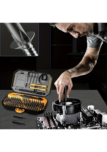 Xuweiwei Jm 8183 145 Parça Hassas Tornavida Seti Kılıflı Taşınabilir Çok Fonksiyonlu Tamir Alet Seti Ev Dıy Ve Noel Hediyesi