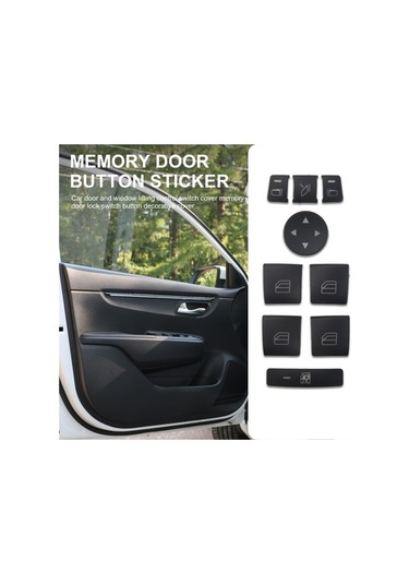 Besthome1 16 Adet Araba Kapı Koltuğu Hafıza Kilidi Cam Kapağı, Pencere Açma Düğmesi