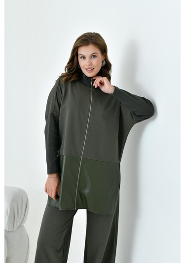 Ftz Kadın Deri İki İp Takım Haki 30949-haki Haki