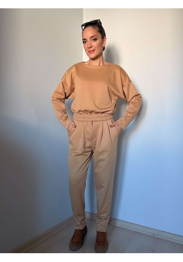 Ali Butik Camel Modal Takım Camel