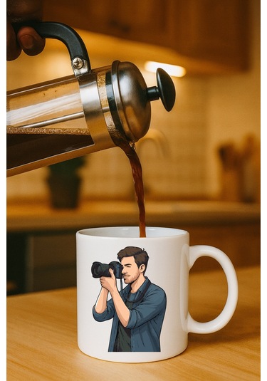 Meslek Baskılı Kupa Erkek Fotoğrafçı