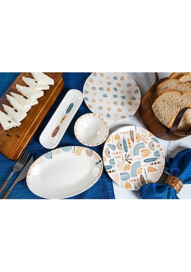 Heda Porselen Başak 16 Parça Kahvaltı Takımı 6 Kişilik