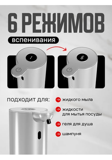 Wınner Star Duvar Tipi Sıvı Sabun Köpük Dağıtıcı 435520859 Gri