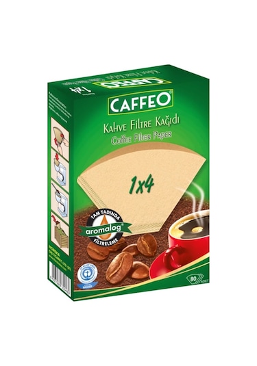 Caffeo 1X4/80 Kahve Filtre Kağıdı-80 Adet
