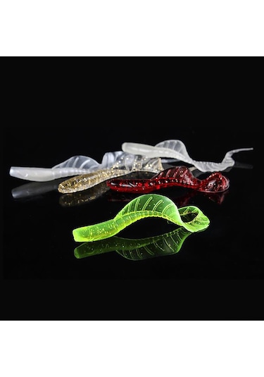 Springsun 10 Adet Yumuşak Yemli Parlak Renkli Tatlı Ve Tuzlu Su Balık Avı Yem Seti