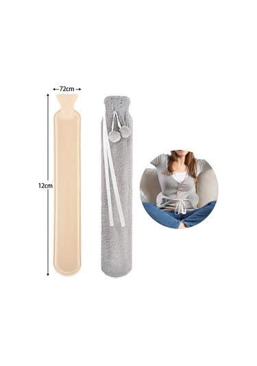 Suofeng Yumuşak Kılıflı 2l Büyük Kapasiteli Sıcak Su Torbası - Bel, Omuz Ağrıları Ve Soğuk Terapi İçin 112 Karakter Siyah