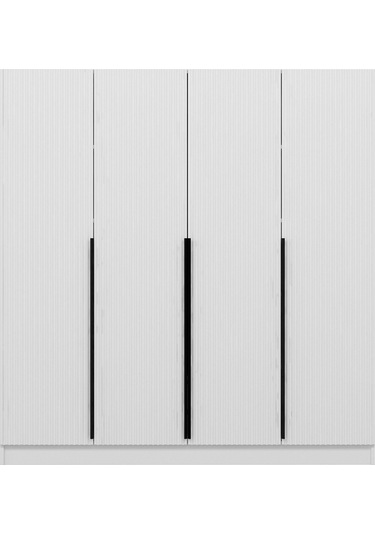 Kale Plus 4 Mebran Kapaklı 2ç Dolap Beyaz Mebran 190cm Beyaz