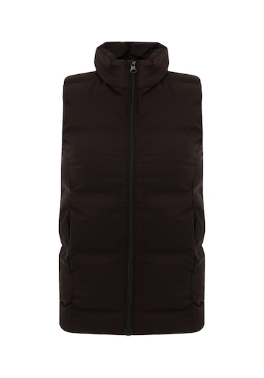 Name It Nmfmellow Long Puffer Siyah Kız Çocuk Yelek Siyah