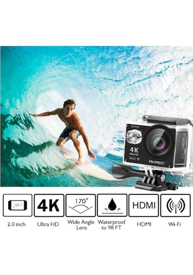 Akaso EK7000 4K Wi-Fi Aksiyon Kamera ve Süper Aksesuar Seti (Akaso Türkiye 2 Yıl Garantili) Akaso EK7000 4K Wi-Fi Aksiyon Kamera ve Süper Aksesuar Seti (Akaso Türkiye 2 Yıl Garantili)