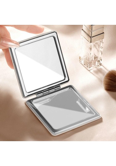 Katlanır Makyaj Büyüteç Ayna Çift Taraflı Cep Aynası Pratik Kozmetik Ayna Kadın