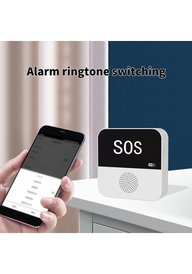 Suofeng Yaşlı Çağrı Cihazı Wifi+rf Teknoloji İle Akıllı Ev Güvenliği Alarmı, Uzak Kumanda, Pil İle Teslim, 1 Alıcı 1 Düğme Cf100 A Modeli