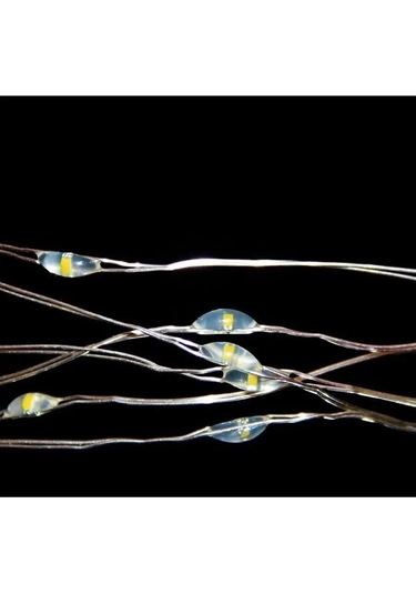 Twin Fox Solar Enerjili 10 Metreli Çiçek Işıklı Çarşaf 133655276 Beyaz