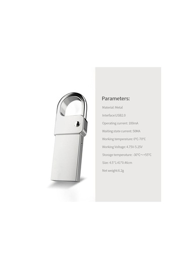 Usb2.0 Usb Flash Disk Mükemmel Uyumluluk Çok Fonksiyonlu Koruma Su Geçirmez Kompakt Ve Taşıması Kolay Metal Tasarım 128gb