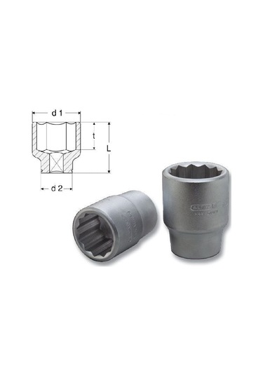 Altaş 23 Mm 1/2 '' Lokma 12 Köşe
