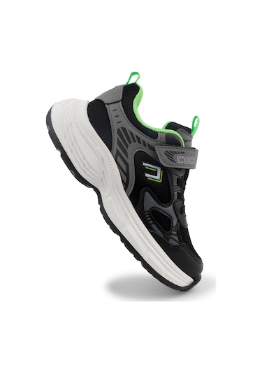 Cool Dian Ortopedik Taban Unisex Çocuk Spor Ayakkabı Siyah