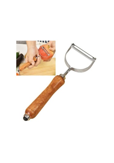 Ahşap Saplı Soyacak Meyve Sebze Soyacağı Çok Renkli