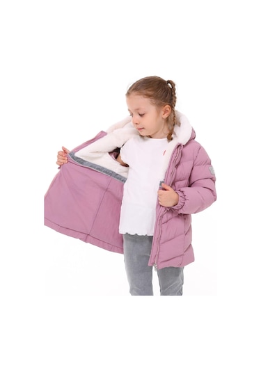 Benitto Kids Kız Bebek Çocuk Mont 51285-mor Mor