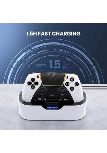 Novahub Newdery Ps5 Denetleyici Şarj İstasyonu, Playstation 5 Denetleyicileri İçin Beyaz, Model Zhx-n4p01, Amerika Birleşik Devletleri Beyaz Beyaz